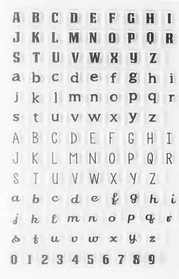 Obrázek produktu pro Průhledná silikonová razítka, abeceda a čísla pro DIY a scrapbooking, velká/malá písmena