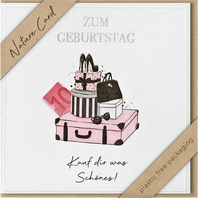Produktbild von BSB 69-4023-2 Glückwunschkarte Geldgeschenk Nature Card - inkl. Umschlag