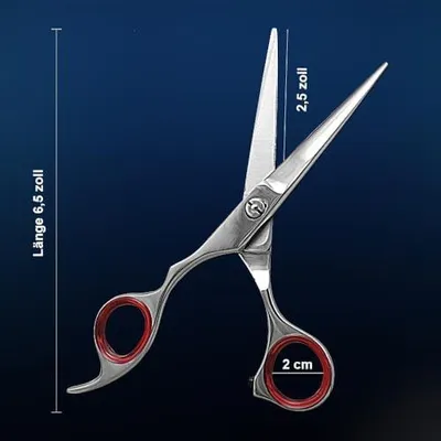 Produktbild von Friseurschere für Linkshänder 6,5 Zoll - Haarschneideschere aus Edelstahl mit scharfen Klingen, Professionelle Schere für Damen und Herren, Frisörschere für präzises Schneiden