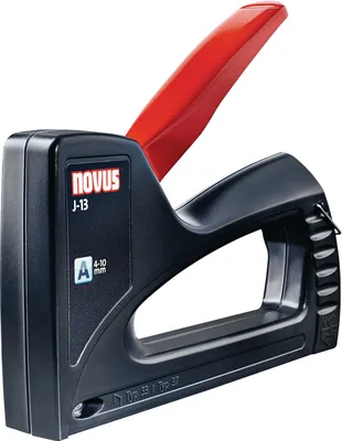 Produktbild von Novus J-13, Heftzange, Schwarz, Rot, CE, Pneumatisch, 0,244 g