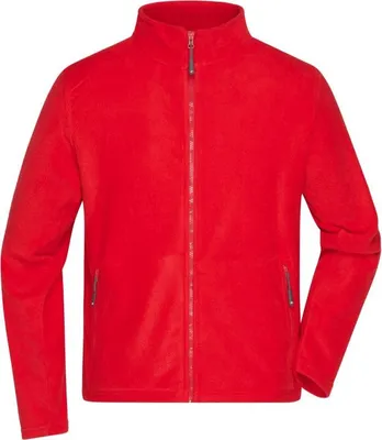 Produktbild von Fleece Jacke mit Stehkragen im klassischen Design red, Gr. XXL