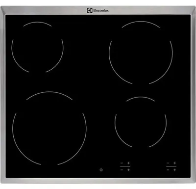 Image de Electrolux EHF16240XK Table de cuisson noire intégrée Zones vitrocéramiques 4 zones