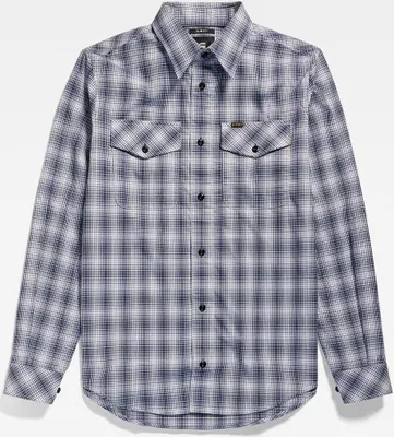 Produktbild von G-STAR RAW DENIM MARINE SLIM SHIRT L/S CHECK Herren Hemd