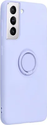 Image de Housse en silicone pour Samsung Galaxy S22 Plus avec anneau violet