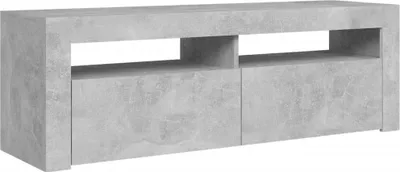 Obrázek produktu pro vidaXL TV skříňka s LED osvětlením Betonová šedá 120x35x40 cm