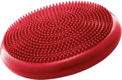 Image de 4FIZJO PRO+ Coussin sensori-moteur Ø33 cm – Disque d'équilibre pour le bureau, le yoga et la rééducation Rouge
