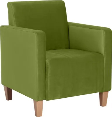 Produktbild von Sessel Karol Bezug Samtvelours Buche natur / oliv 22185