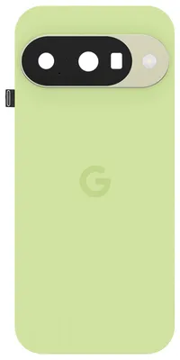 Image de Google, coque de batterie d'origine pour Google Pixel 10 avec découpes pour l'appareil photo, vert citron