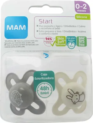 Produktbild von MAM S153 Start 0-2M Silikon-Schnuller, BPA-frei