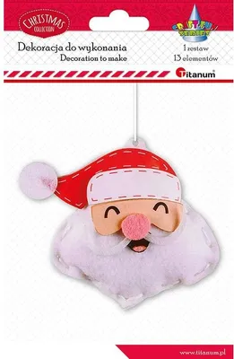 Produktbild von Dekoration für den Kopf des Weihnachtsmanns aus Titan