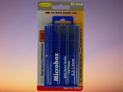 Produktbild von HSS Mini Bohrer Spiralbohrer Bohrersatz Mikrobohrer Minibohrer 0,3 mm - 1,6 mm