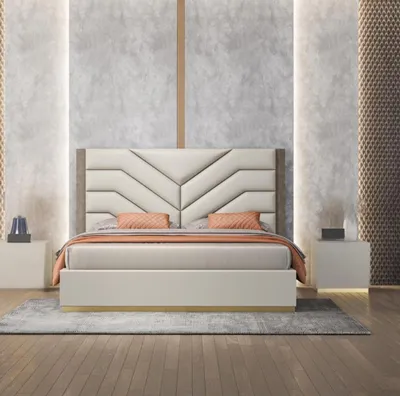 Produktbild von Bett Design Luxus Doppel Betten 180x200cm Schlaf Zimmer Modern Neu