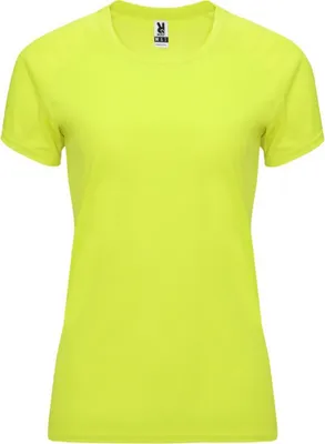 Imagen del producto de Roly - Camiseta "Bahrain" para mujer - Deportiva, manga corta, modelo PF4340 (Talla M) (Amarillo fluorescente)
