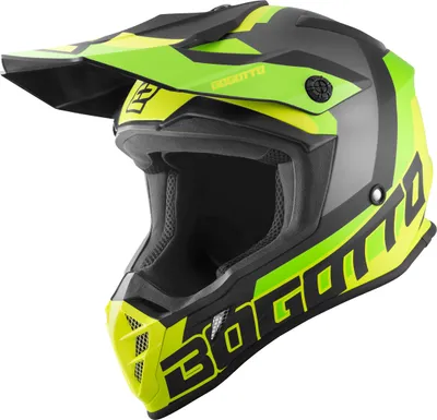 Image de Bogotto V332 Unit Motocross Helm, gelb, L