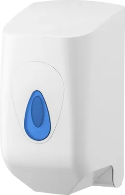 Produktbild von PlastiQline Putzrollenspender MINI - Farbfenster blau - Handtuchrollenspender