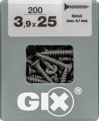 Produktbild von SPAX GIX Typ A, Schraube, Stahl, Gipskarton, Flachkopf, PH (Phillips), Edelstahl