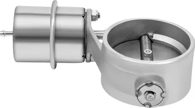 Image de Soupape d'échappement, télécommande, adaptée aux tuyaux de 2,5 pouces, argentée