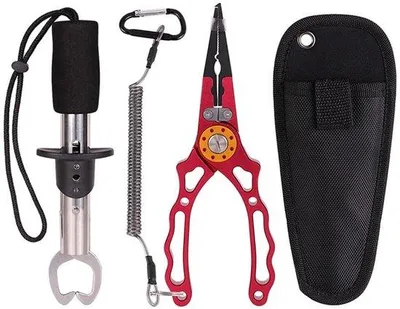 Productafbeelding van Vistangenset Multifunctioneel - Vishaakverwijderaar - Visgrijper - Messentang - Viscontroleapparaat - Ergonomische Handgreep - Visgereedschap