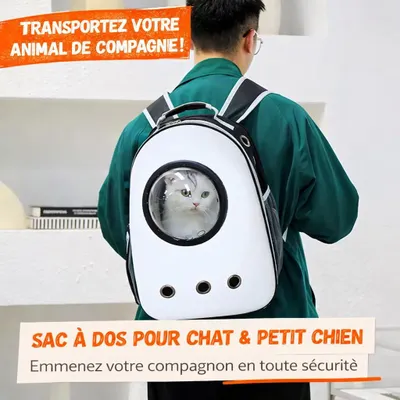 Image de Sac à Dos de Transport pour Chat et Petit Chien