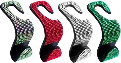 Immagine prodotto di Gancio universale per poggiatesta auto, supporto resistente per poggiatesta per sedili auto, spazio portaoggetti per borse