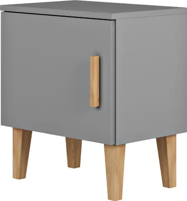 Zdjęcie produktu dla Szafka Nocna 56X34X50 Szary Praktyczna
