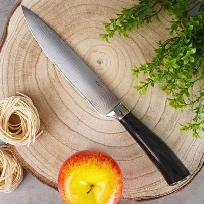 Immagine prodotto di Coltello da cucina Orion in acciaio Damasco/confezione 17,5 cm