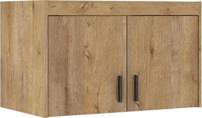 Produktbild von Zweitüriger Schrankaufsatz ADELINA – Breite 90 cm, Lefkas-Eiche
