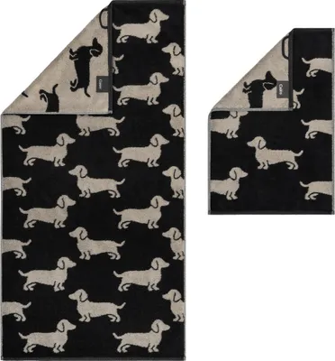Immagine prodotto di Cawö Asciugamano We love Dogs 6246-93 Bassotto nero 50x100