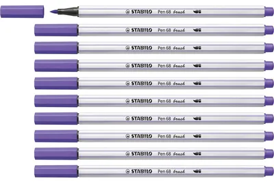 Produktbild von STABILO Premium-Filzstift mit Pinselspitze für variable Strichstärken - Pen 68 brush -…