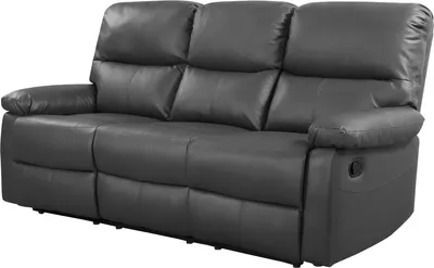 Produktbild von Relax-Sofa "Lincoln" - 197 x 89 x 103 cm - 3-Sitzer - Grau