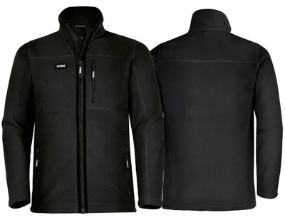 Produktbild von Uvex Echor Fleecejacke - Herren Arbeitsjacke mit Sherpa Fleece - Schwarz - Gr 4XL