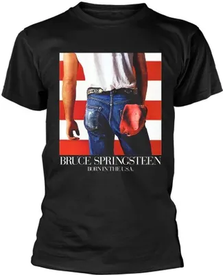 Produktbild von Bruce Springsteen - "Born in the USA" T-Shirt für Herren/Damen Uni PH3383 (XL) (Schwarz)