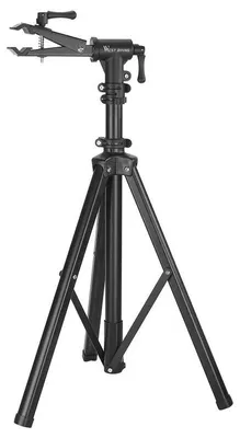 Immagine prodotto di Supporto per riparazione biciclette, regolabile in altezza, design pieghevole, supporto a C senza vassoio