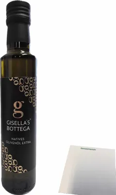 Produktbild von Gisellas Bottega Natives Olivenöl Extra (250ml Flasche) + usy Block