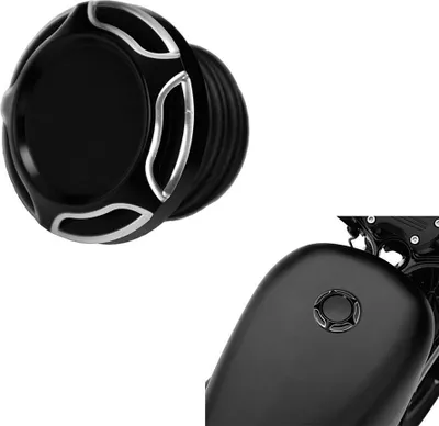 Image de Bouchon de réservoir moto CNC # TD4 noir