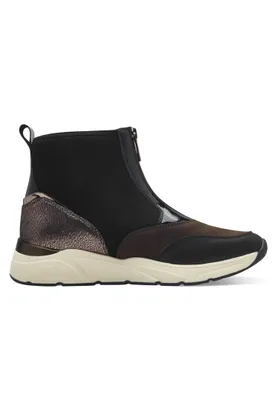 Produktbild von Damen Stiefelette schwarz TAMARIS aus Leder Größe 37 - 42