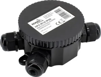 Produktbild von Hermetischer Aufputzkasten mit Verschraubungen IP66 Bemko E04-HP4-M16-IP66