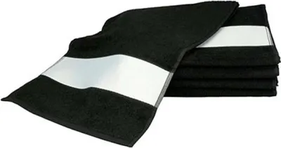 Produktbild von A&R AR083 | Handtuch SUBLI-Me® Sport Towel, 30 x 140 cm - Farbe: Black - Größe: 30 x 140 cm