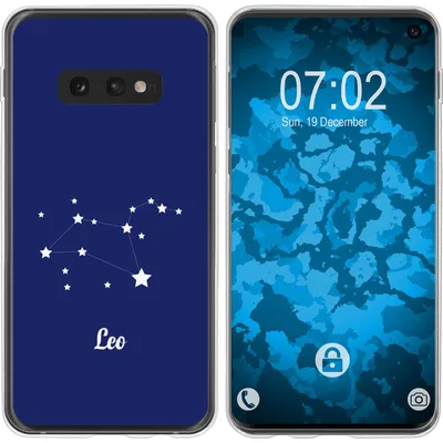 Produktbild von PhoneNatic Case kompatibel mit Samsung Galaxy S10e Silikon-Hülle SternzeichenLeo M4