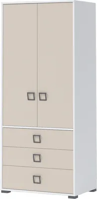 Produktbild von Jugendkleiderschrank Weiß 198x84x56 cm