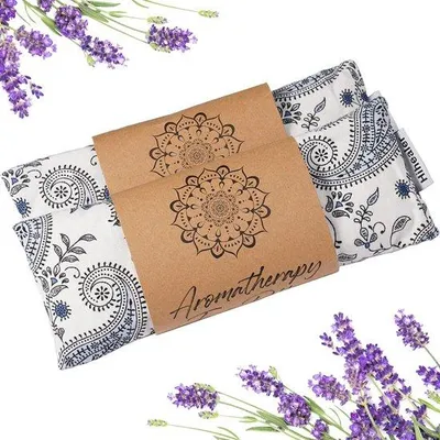 Produktbild von Entspannungskissen mit Lavendel-Aromatherapie für eine gewichtete Schlafmaske, Selbstpflege und Meditation zur Stärkung weiblicher Mütter.