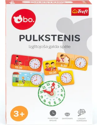 Produktbild von Bo. Lernbrettspiel „Uhr“ (in lettischer Sprache)
