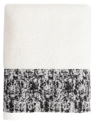 Zdjęcie produktu dla HOMLA Ręcznik VIOLA biało-czarny 70x130 cm