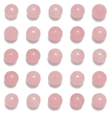 Image de Perles en quartz rose - 200 pièces pour la création de bijoux
