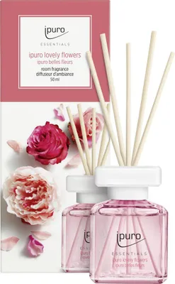 Produktbild von ipuro ESSENTIALS lovely flowers, Duftflasche, Schilfaroma-Diffusor, 0,05 l