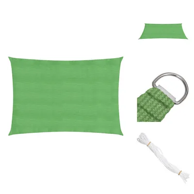 Image de vidaXL, voile d'ombrage, 160 g/m², vert clair, 2x4 m, HDPE - Parasols et protections solaires