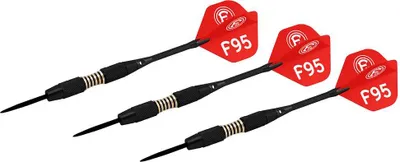 Produktbild von Fortuna Dartset, Fortuna Düsseldorf Design, 3 Steeldarts 22g, 15 cm, mit Etui