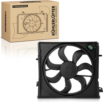 Immagine prodotto di Frankberg 1x radiatore motore ventola singola con telaio ventola radiatore Nissan Qashqai II J11 1.2L 1.5L anno dal 2013