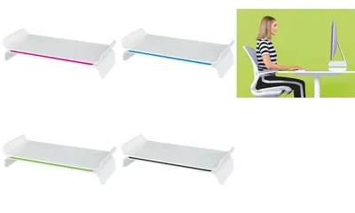 Produktbild von Leitz 65040036, 68,6 cm (27"), Höhenverstellung, Blau, Weiß