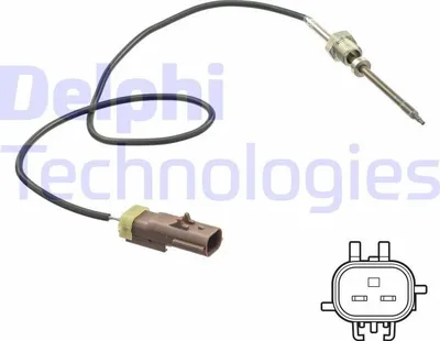 Produktbild von DELPHI TS30268 Abgastemperatursensor für JEEP COMPASS (MK49) 570mm